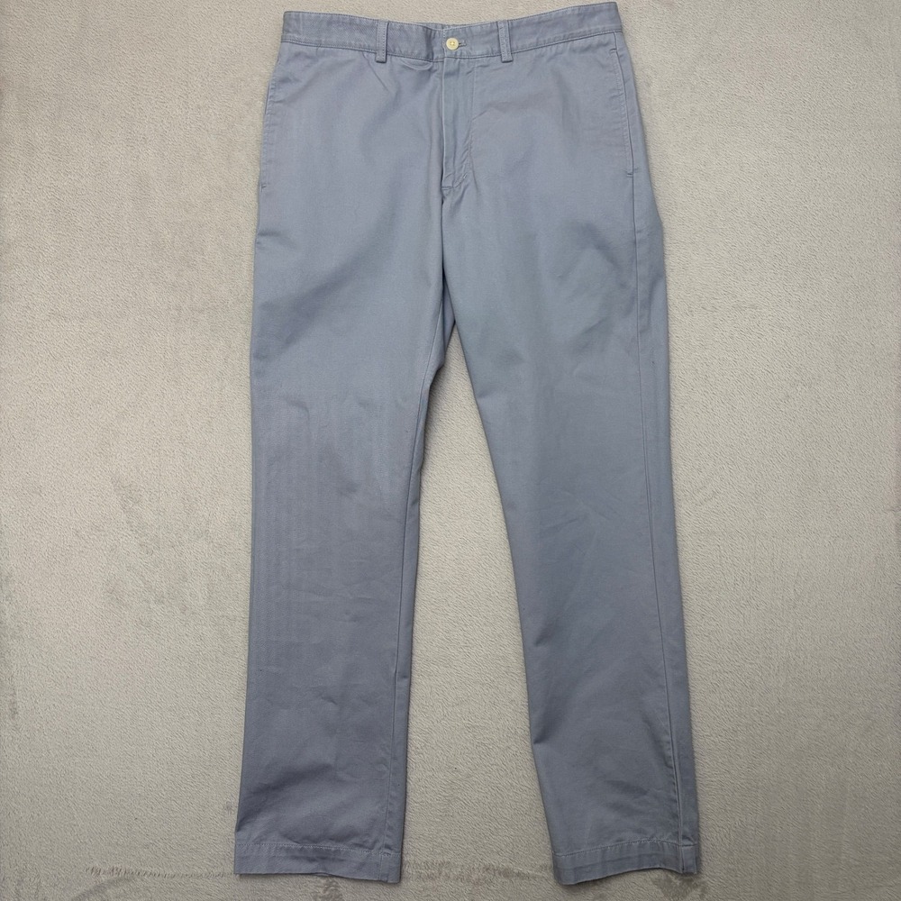 Vineyard Vines Slim Fit Club Pant 100% Cotton Twill 32x32 chino measures 33"x32"